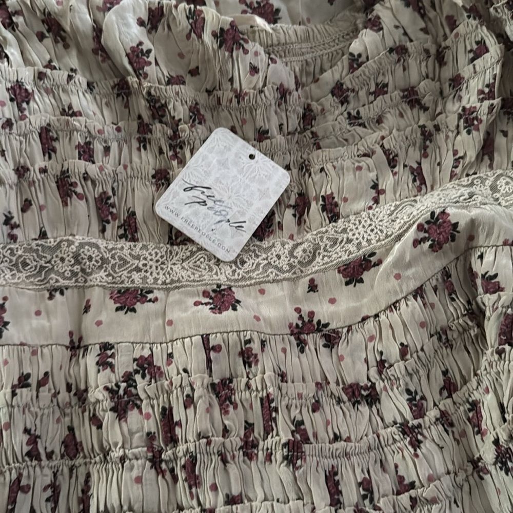 Free People Bali Juniper Dress Ditsy Floral Neutral - Picture 5 of 5